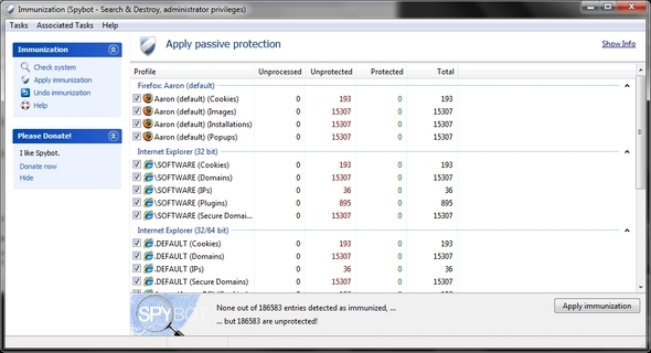 Spybot - Search & Destroy: Der einfache und dennoch effektive Weg, um Ihren PC von Malware Immunize zu reinigen