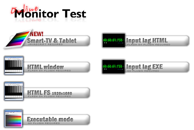 Online Monitor Test Menü