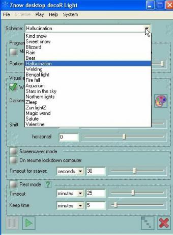 Halluzinogene Desktop-Themen und Bildschirmschoner zsnowchoices