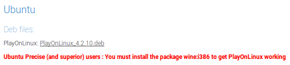 PlayOnLinux Debian-Paket