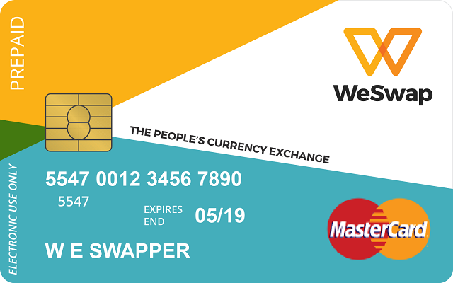 Die WeSwap MasterCard