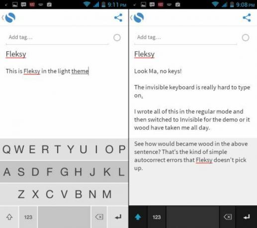 Fleksy-für-Android-Light-Theme-Invisible-Mode