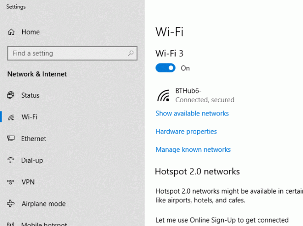 Windows 10 Wi-Fi-Einstellungen