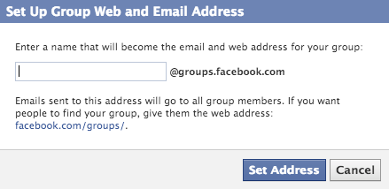 Facebook-Gruppen-E-Mail