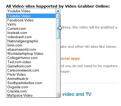 VideoGrabber: Eine Web-App zum Herunterladen von Videos von Streaming-Sites VideoSites