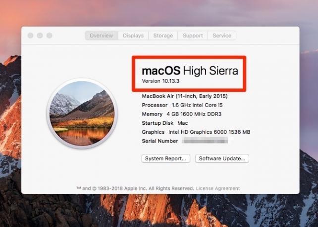 macOS Über diesen Mac