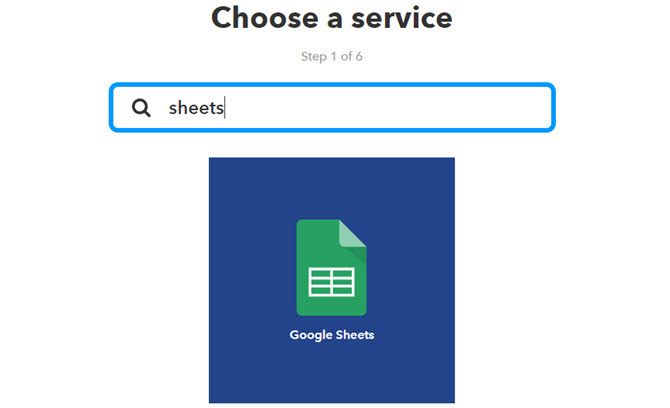 ifttt Google Sheets auslösen