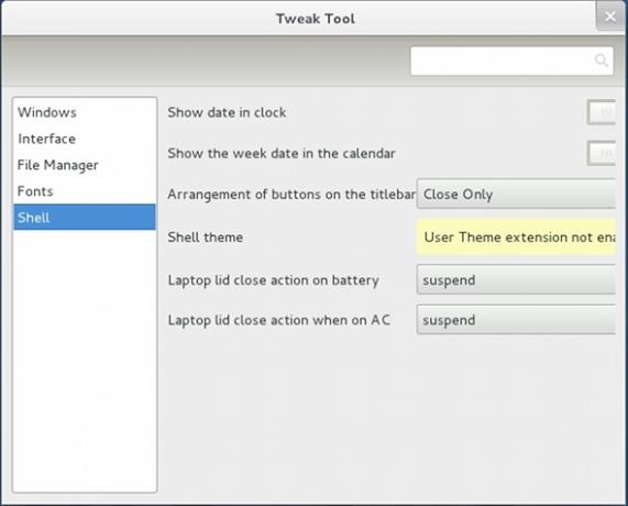 Gnome Tweak Tool