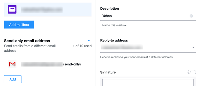 Antwort auf E-Mail an Yahoo hinzufügen