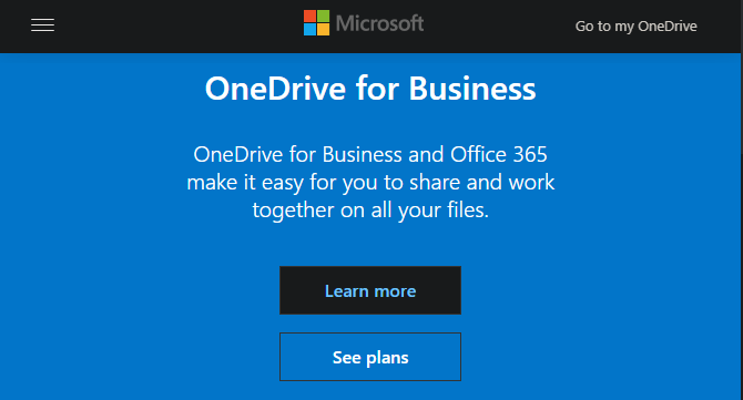 OneDrive für Business Home