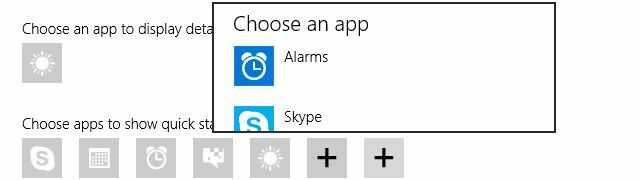 Windows 10-Sperrbildschirm-Apps