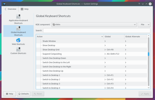 LinuxShortcuts-KDE-System-Einstellungen