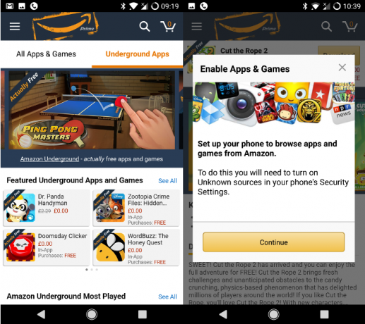 Android Amazon Berechtigungen