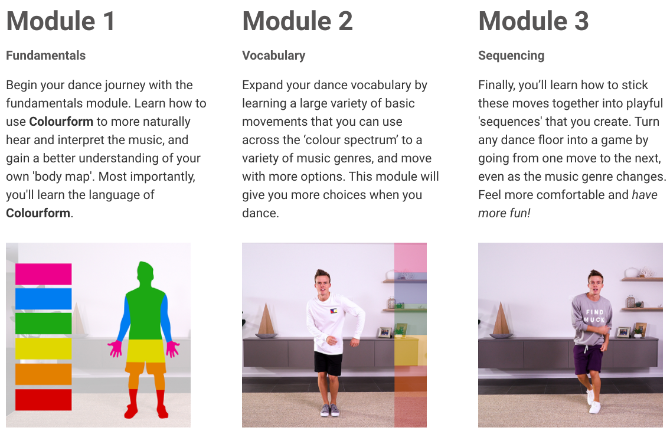 Move With Colors bringt absoluten Anfängertänzern bei, wie man zu jedem Song tanzt und Rhythmus findet