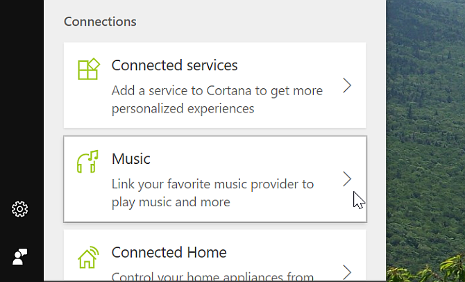 Cortana Desktop Connect Musik