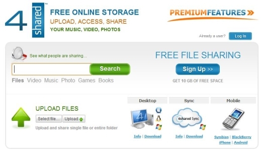 Filesharing-Websites