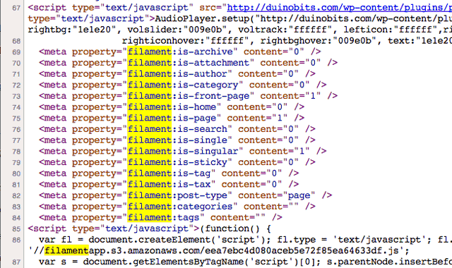 Filament-Meta-Tags