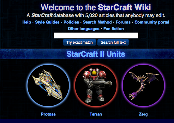 Starcraft II-Website