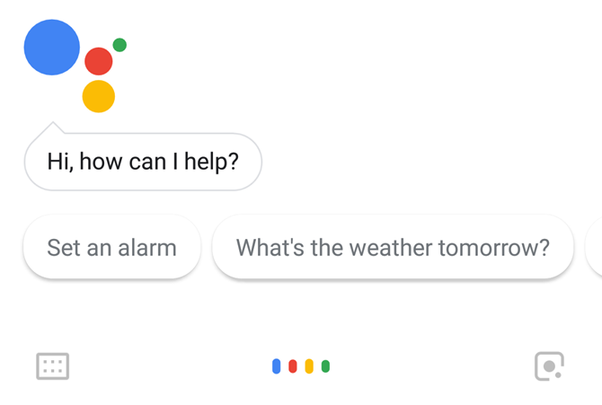 Google Assistant-Hauptbildschirm