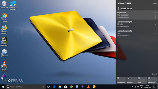 Synchronisierung-Android-Benachrichtigungen-Windows-Action-Center-Benachrichtigungsliste
