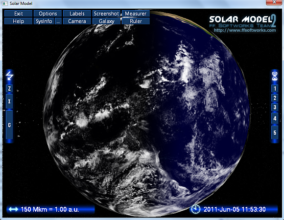 Modell des Sonnensystems