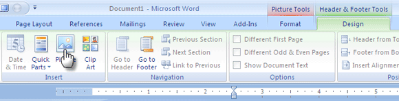 So erstellen Sie benutzerdefiniertes Briefpapier mit einem schnellen Briefkopf in Microsoft Word 2007 MSWord08