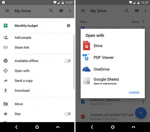 Android Google Drive Funktionen