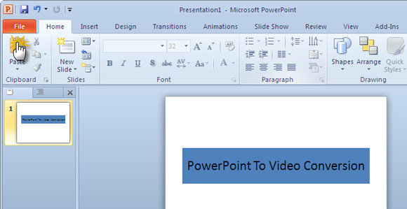 Konvertieren Sie Powerpoint in Video