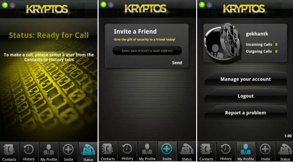 Kryptos-Screenshots