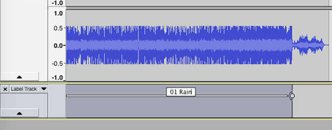 Audacity Label Track