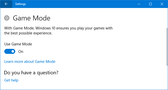 Windows 10 Spielmodus