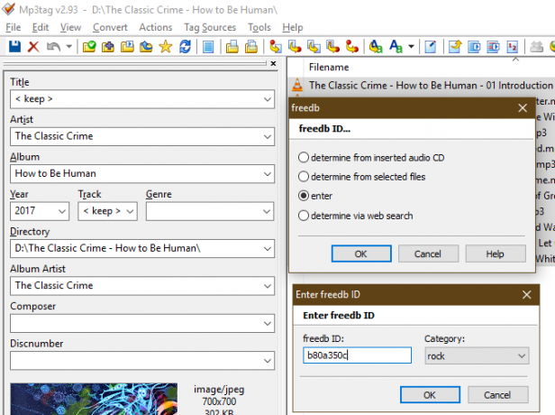 MP3-Tag Geben Sie die Freedb-ID manuell ein