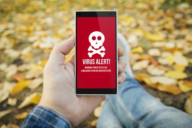 gefälschte Virenwarnung mobile Malware