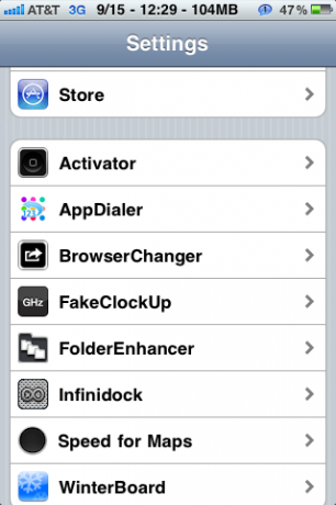 Cydia Tweak