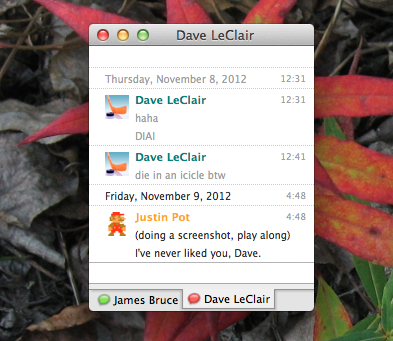 Mac Instant Message App