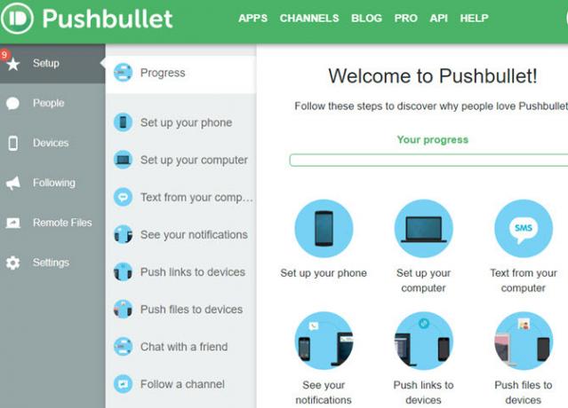 Pushbullet-Setup