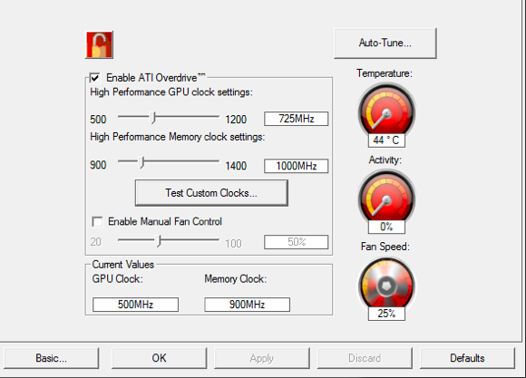 So übertakten Sie eine ATI-Grafikkarte mit ATI Overdrive atioverdrive31