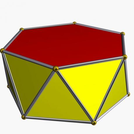 hexagonaler Antiprisma hat 12 statt acht Seiten