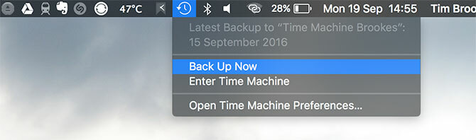 Time Machine Jetzt sichern Mac