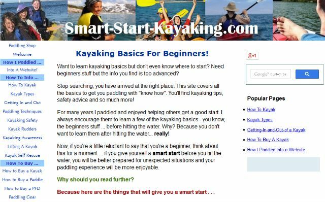 Smart Start Kajak Seite