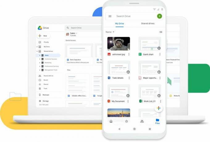 google drive ui