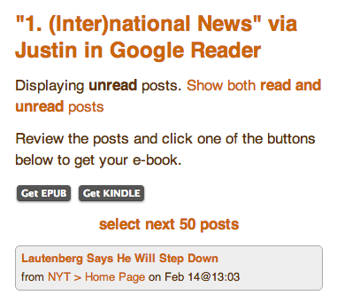 Google Reader Feed