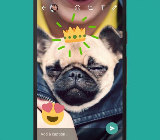 WhatsApp New Feature - Bildbearbeitung Emojis
