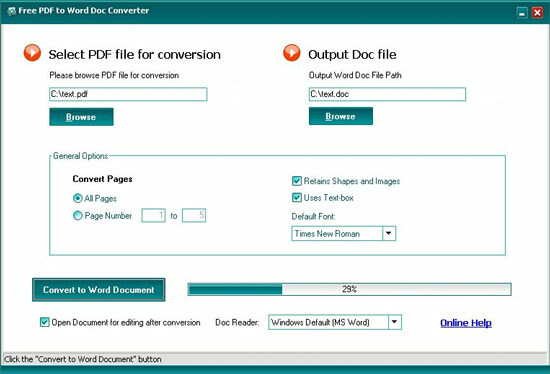 kostenloser PDF to Word Converter