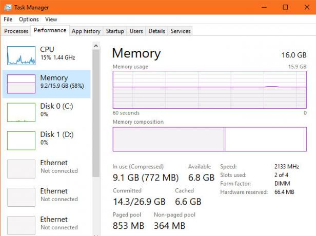 Windows-Systemdetails - installierter RAM