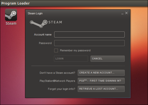 Steam unter Linux mit Wein