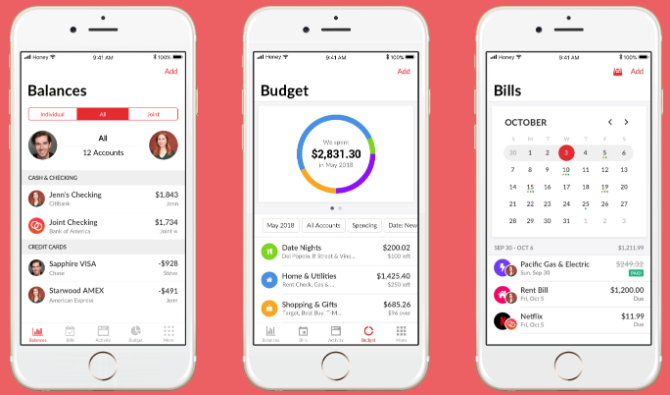 HoneyDue ist eine kostenlose Geldverfolgungs- und Budget-App für Paare