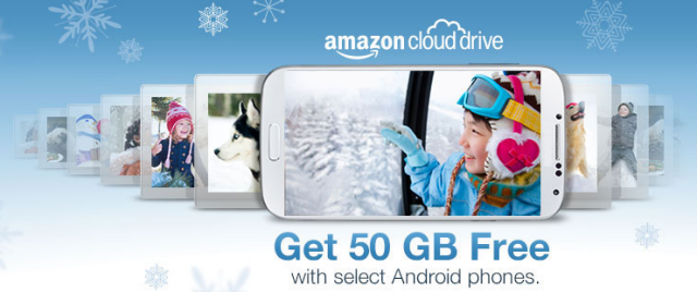 Kaufen Sie ein ausgewähltes Android-Handy und erhalten Sie 50 GB Amazon Cloud Drive-Speicher kostenlos für ein Jahr Amazon Freestorage