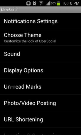 Übernehmen Sie die Kontrolle über Ihr Twitter-Konto mit den übersozialen Einstellungen von UberSocial [Android 2.1+]