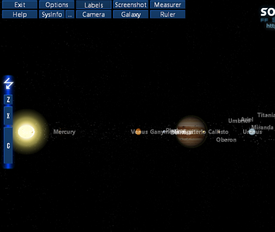 Modell des Sonnensystems